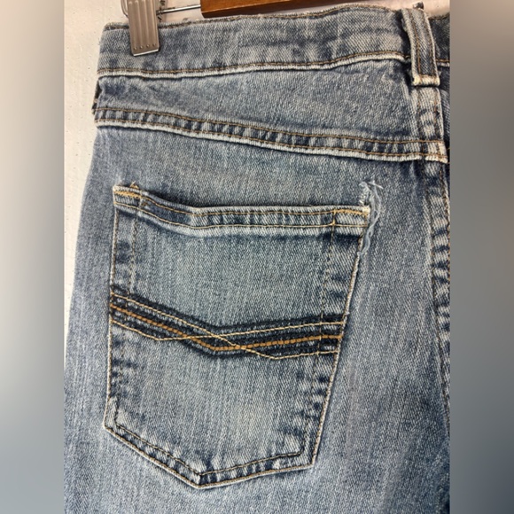 Ariat B5 Slim 16 27x31 Boys Classic Blue Distressed Denim Jeans - Picture 3 of 10